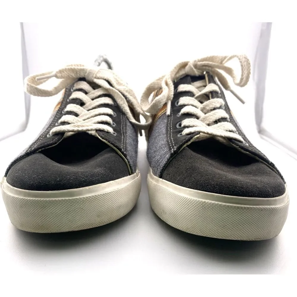 Inkkas  Canvas/Suede Sneakers Boho Native Aztec Gray Brown Mens 11 Womens 13‎